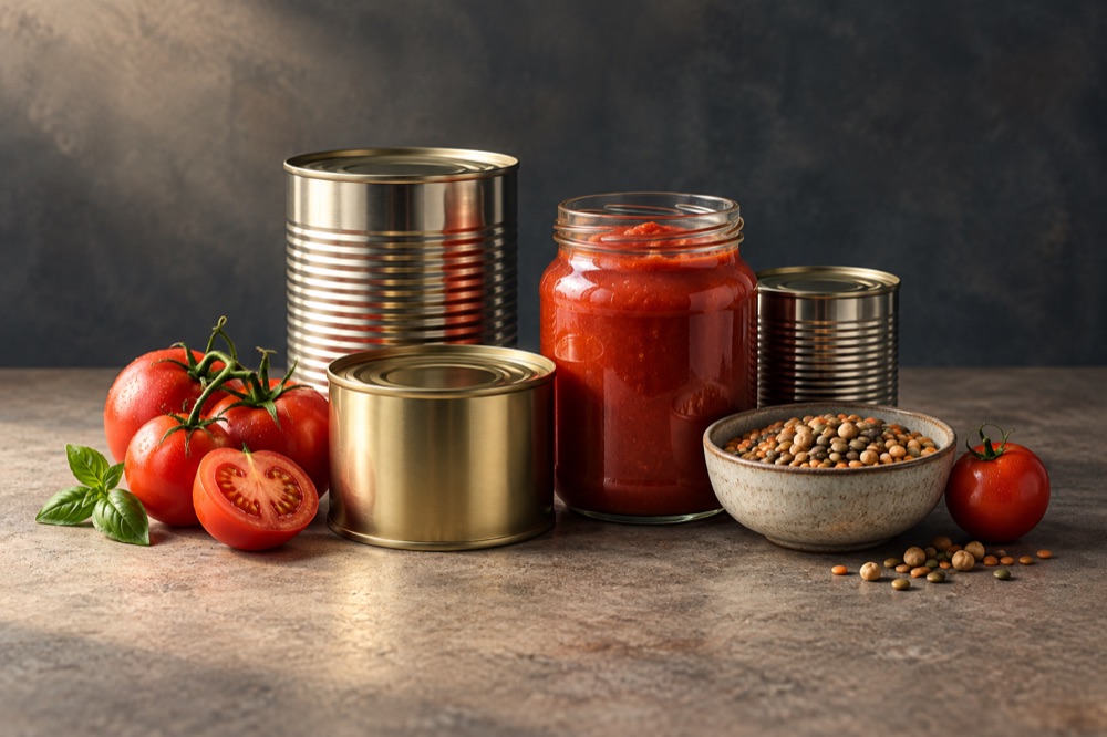 Illustrative canned and ambient food category selection